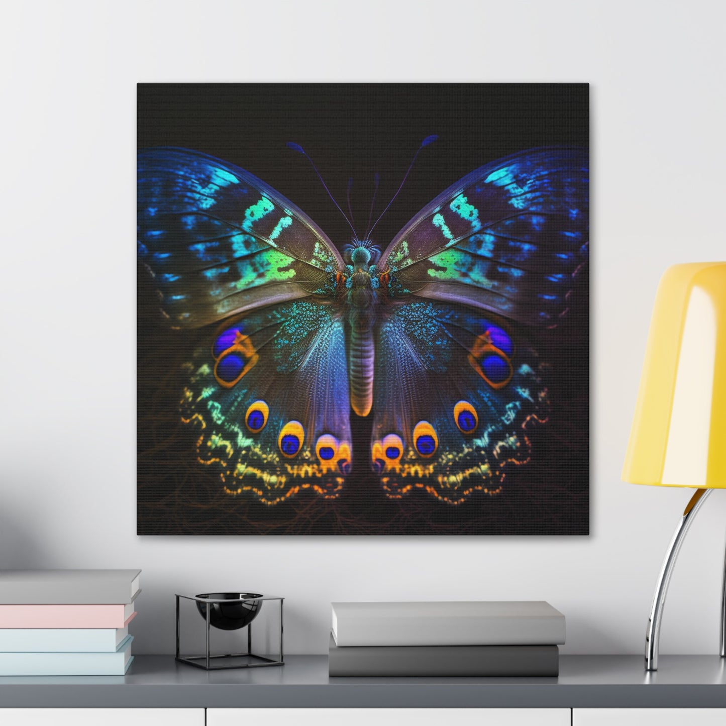 Canvas Gallery Wraps Neon Hue Butterfly 3