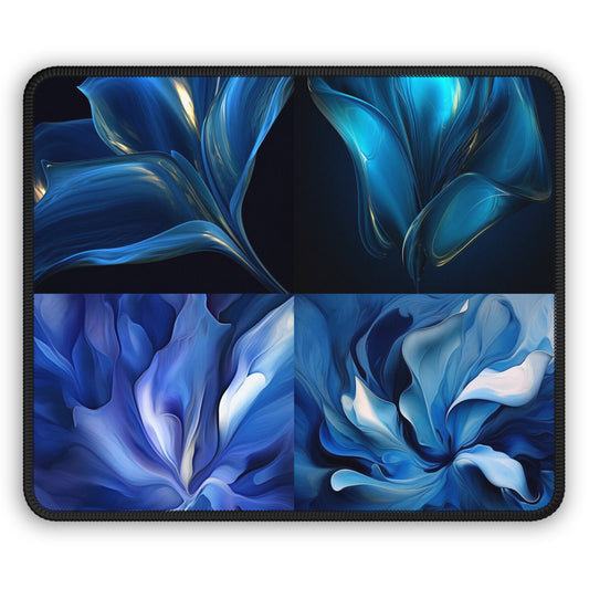 Gaming Mouse Pad  Abstract Blue Tulip 5
