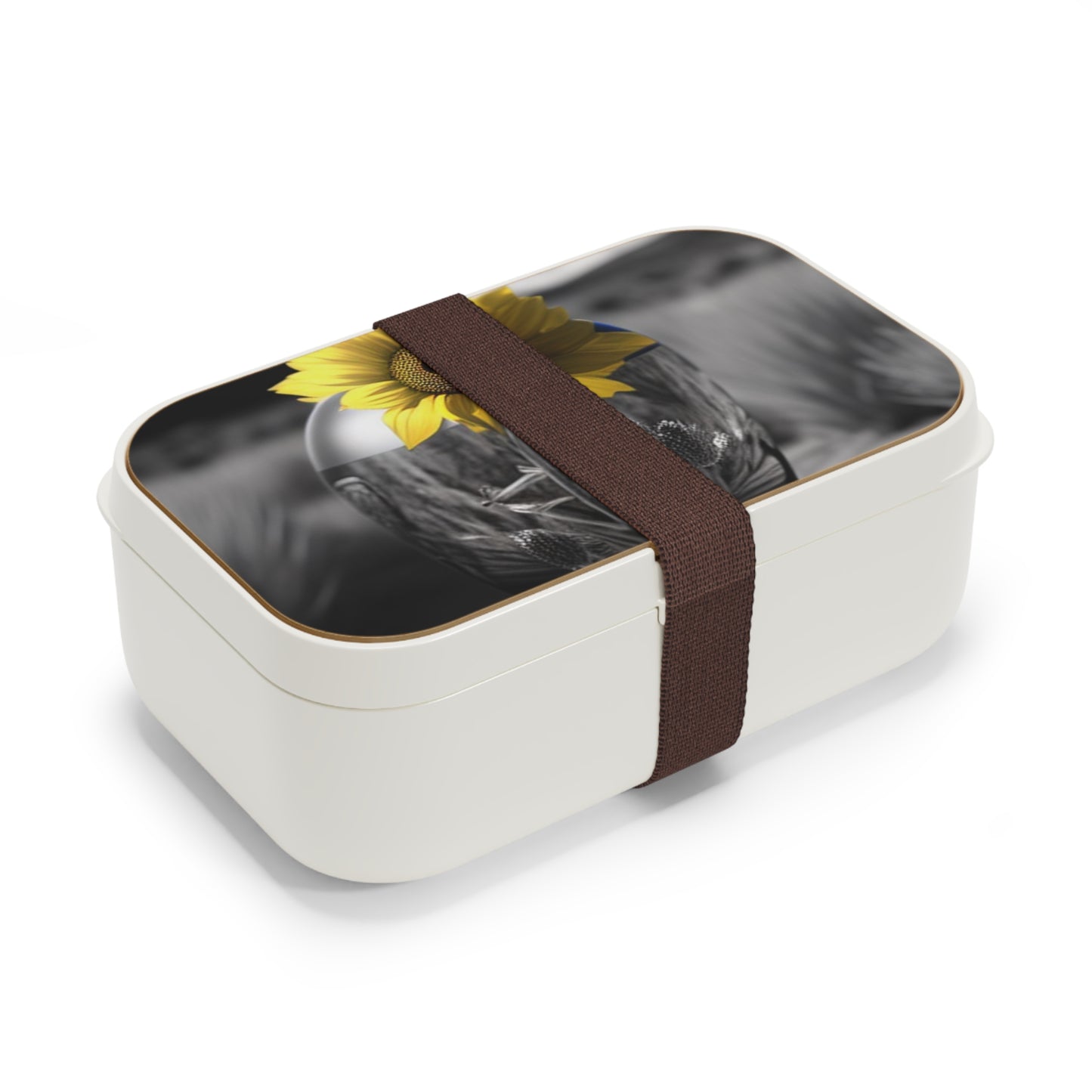 Bento Lunch Box Yellw Sunflower in a vase 3