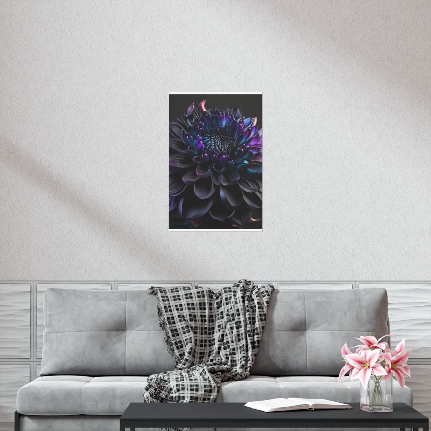 Premium Matte Vertical Posters Dahlia Purple 2