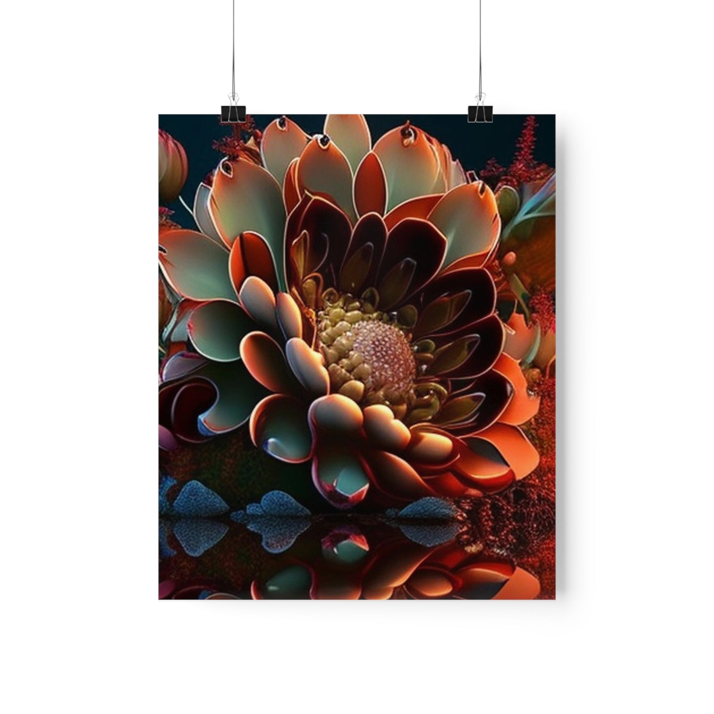 Premium Matte Vertical Posters Flower Arangment 4