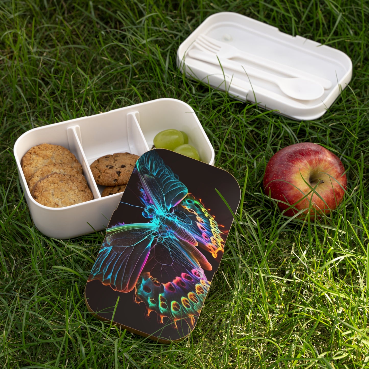 Bento Lunch Box Thermal Butterfly 2