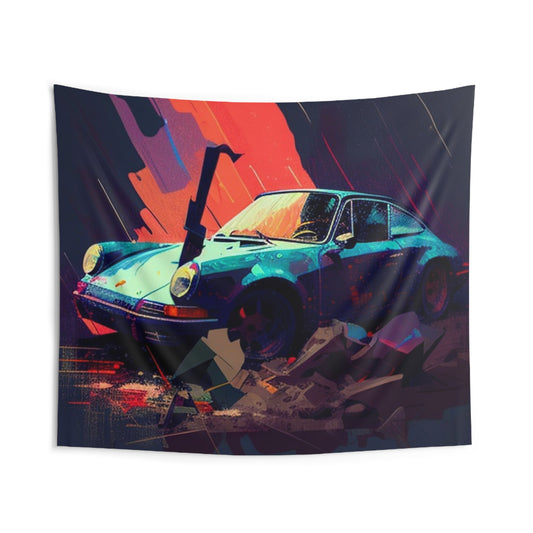 Indoor Wall Tapestries Porsche Abstract 2