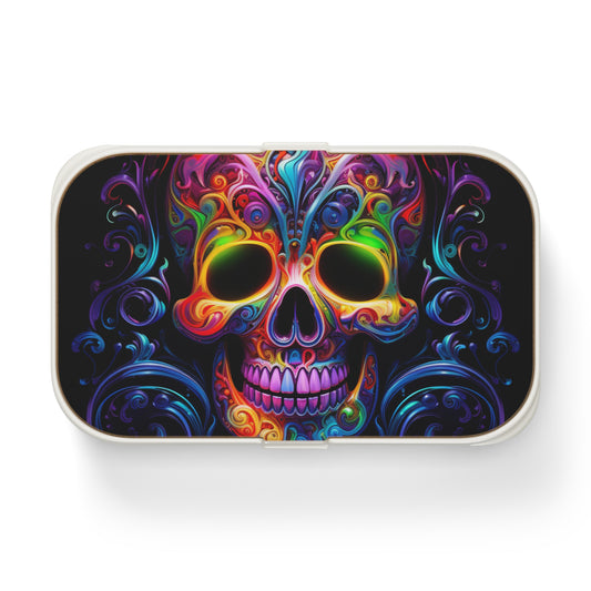 Bento Lunch Box Macro Skull Color 2