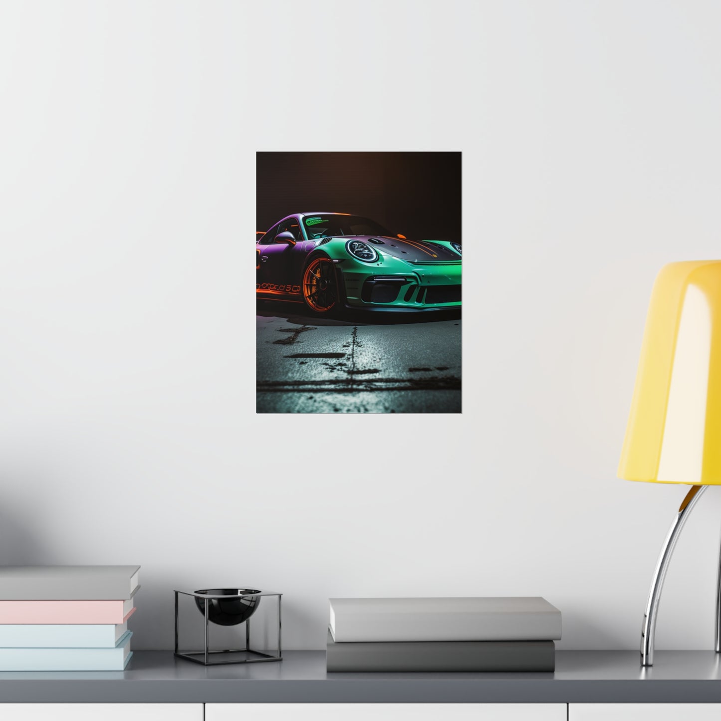 Premium Matte Vertical Posters Porsche Color 4