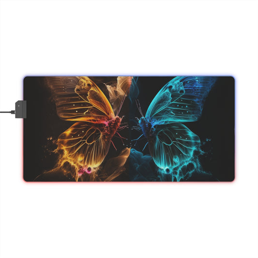 LED Gaming Mouse Pad Kiss Neon Butterfly 9