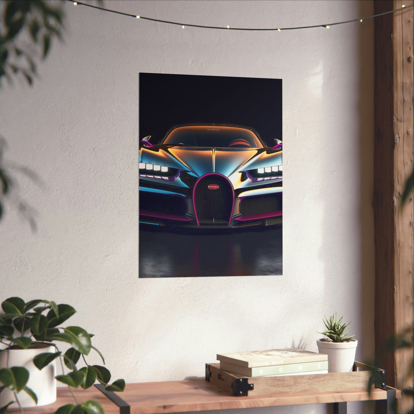 Premium Matte Vertical Posters Hyper Bugatti Chiron 1