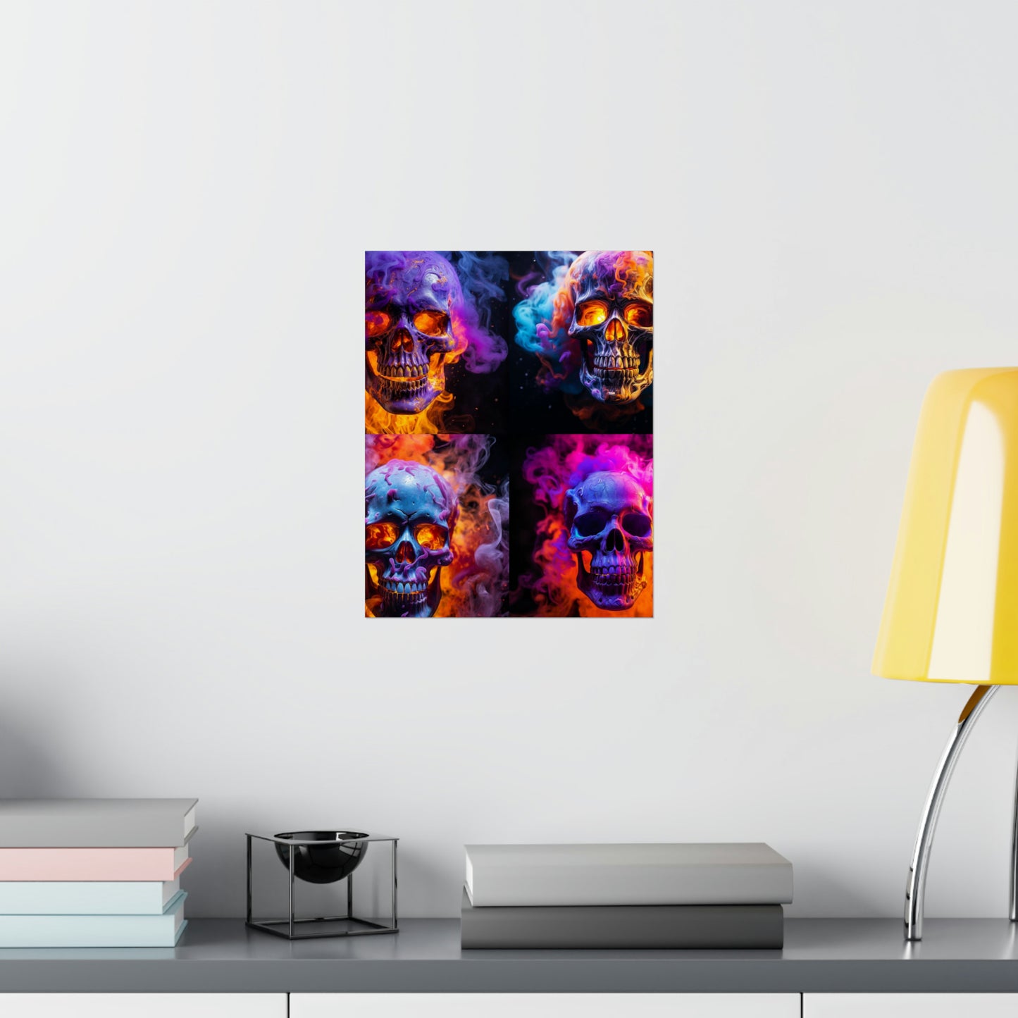 Premium Matte Vertical Posters Macro Skull 5