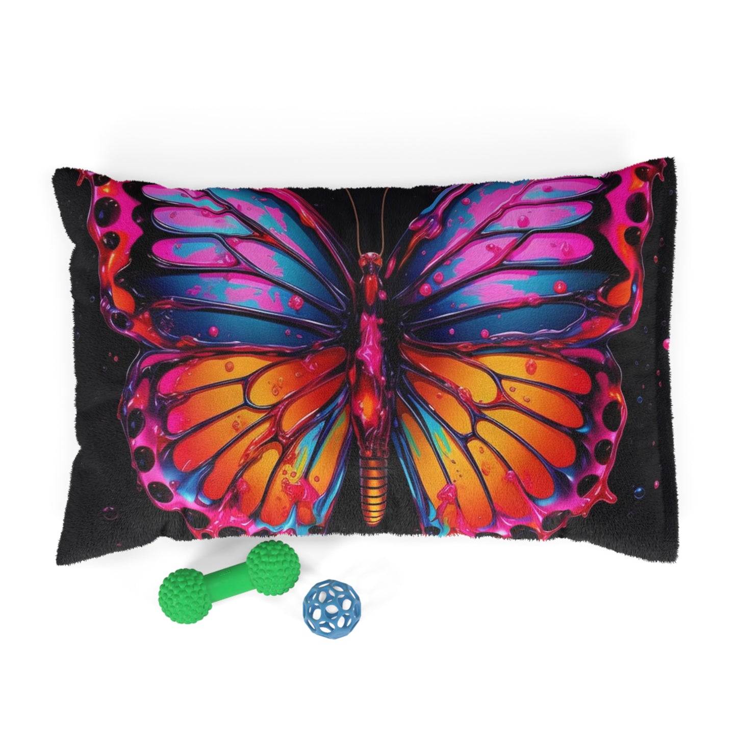 Pet Bed Pink Butterfly Flair 1