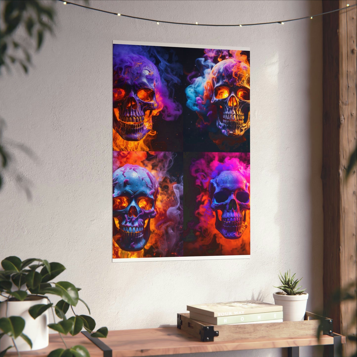 Premium Matte Vertical Posters Macro Skull 5