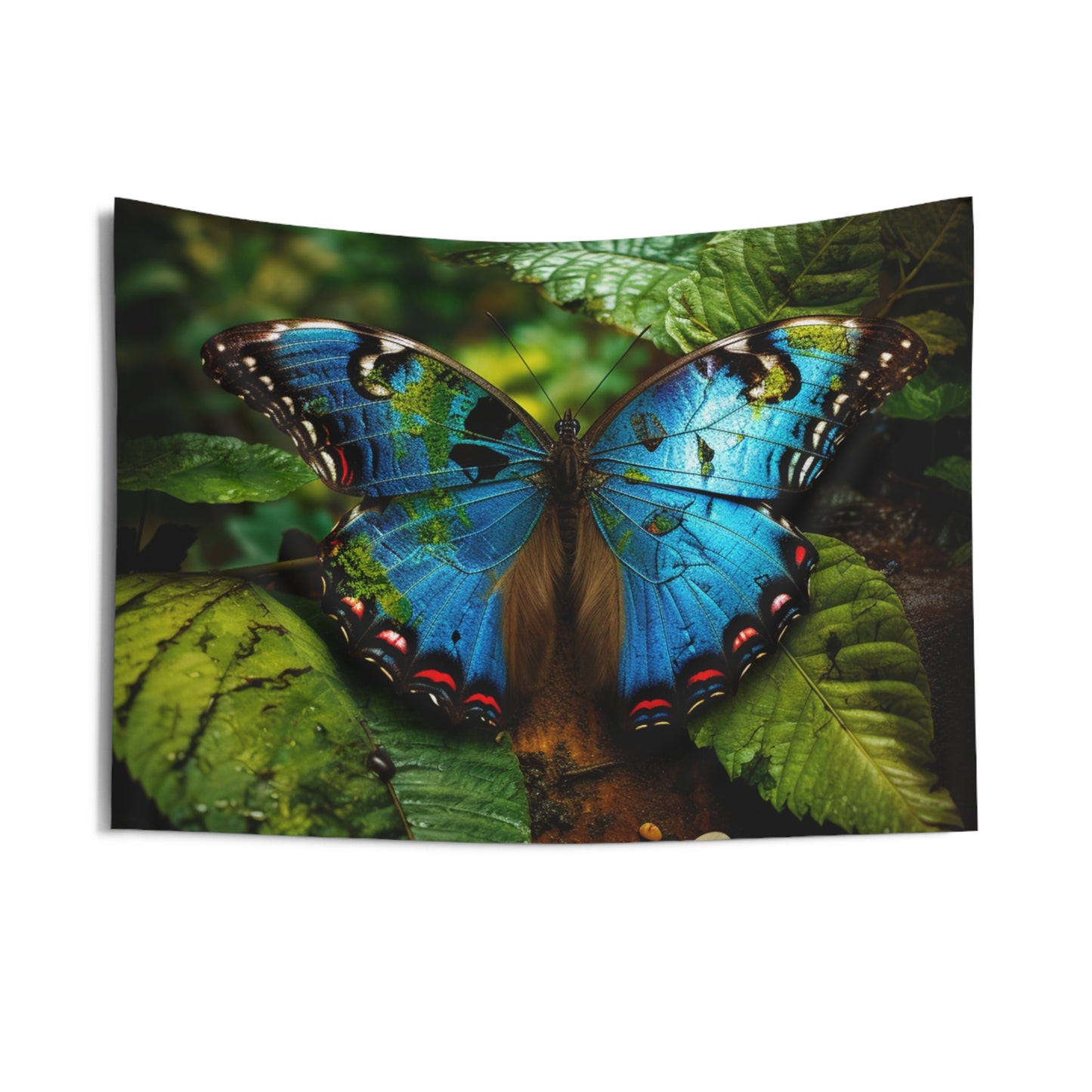 Indoor Wall Tapestries Jungle Butterfly 2