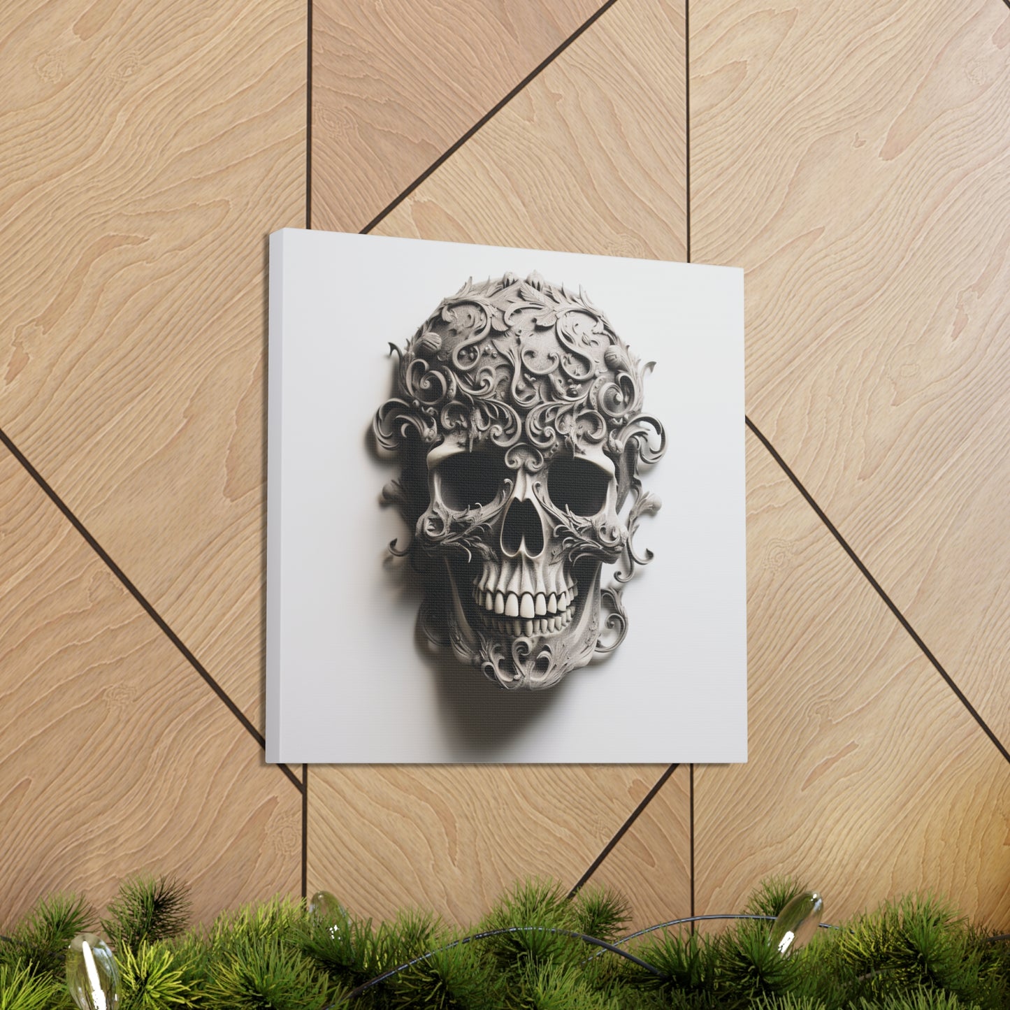 Canvas Gallery Wraps Skull Treble Clef 2