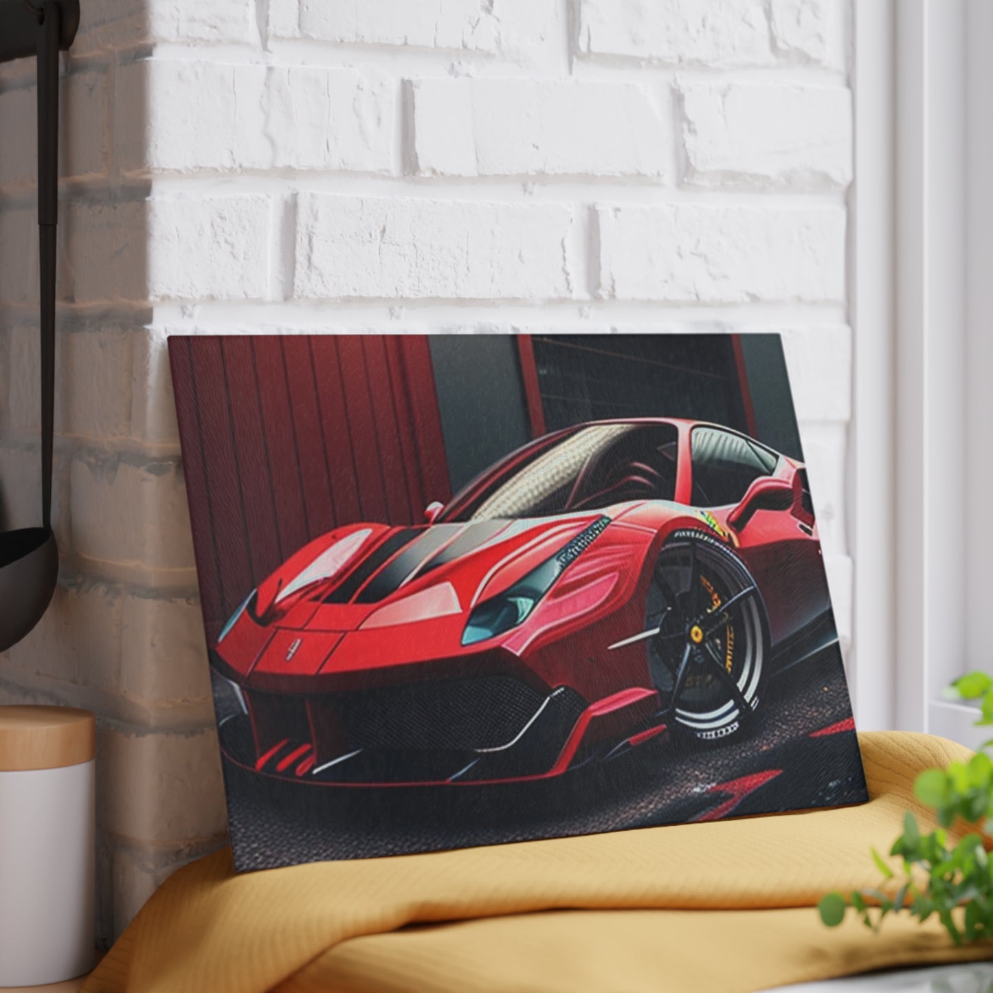 Glass Cutting Board Ferrari Hyper 1