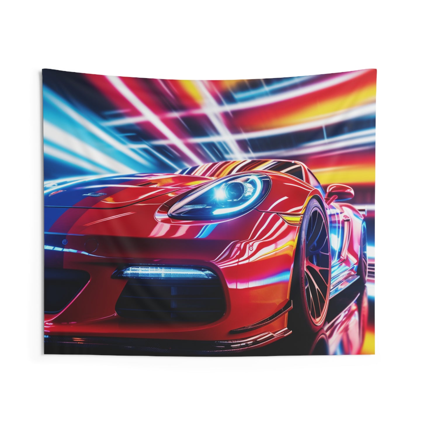 Indoor Wall Tapestries Macro Flag Ferrari 1