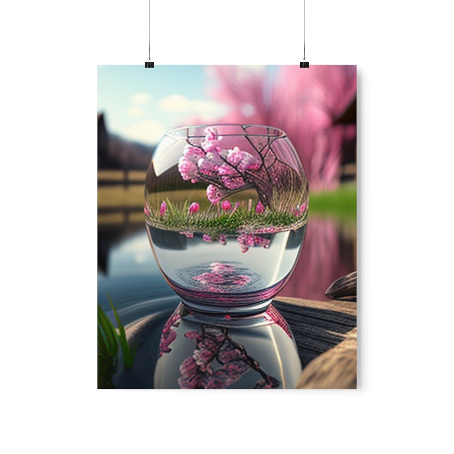 Premium Matte Vertical Posters Cherry Blossom 2