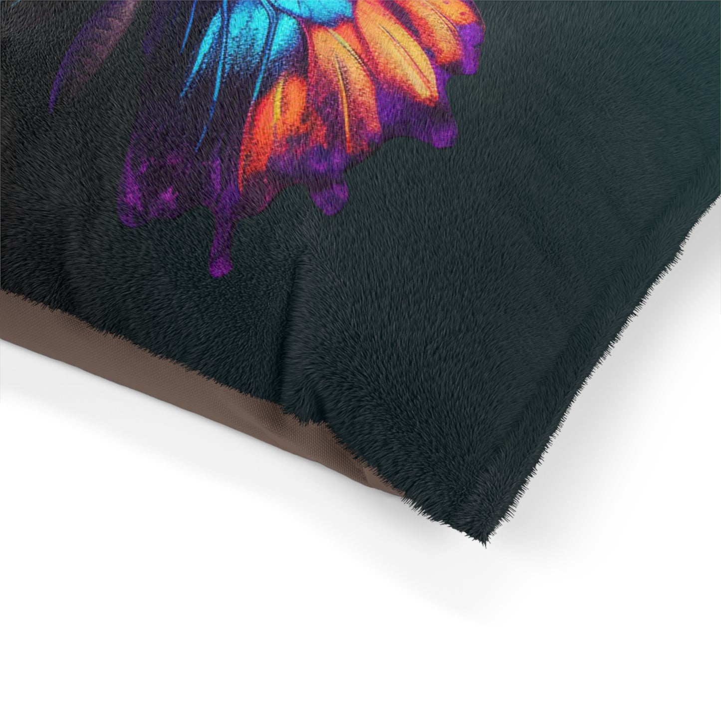 Pet Bed Hyper Colorful Butterfly Purple 1