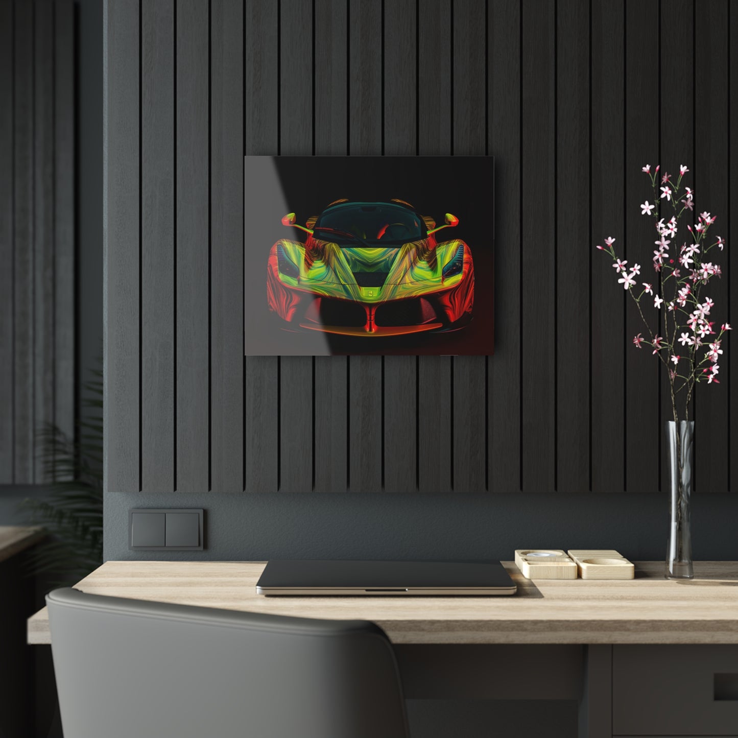 Acrylic Prints Ferrari Neon 1