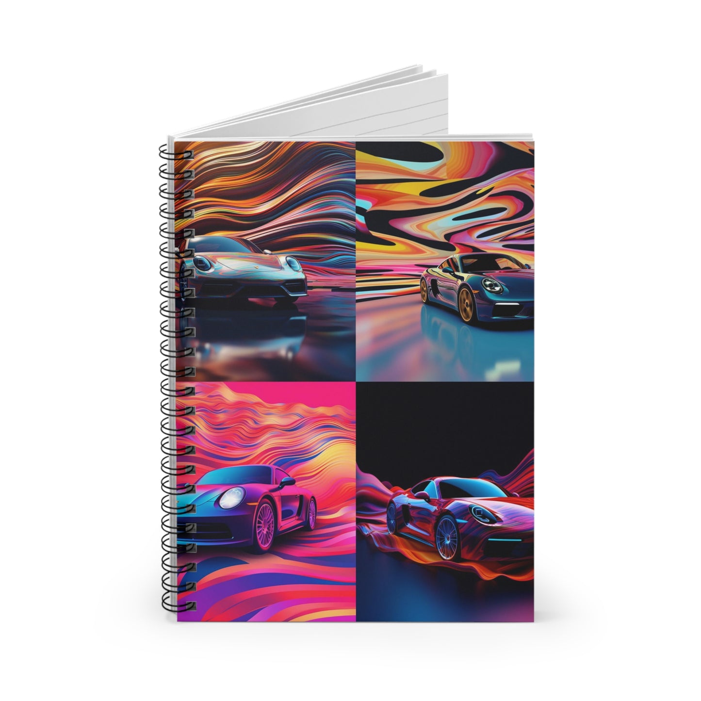 Spiral Notebook - Ruled Line Porsche Water Fusion 5