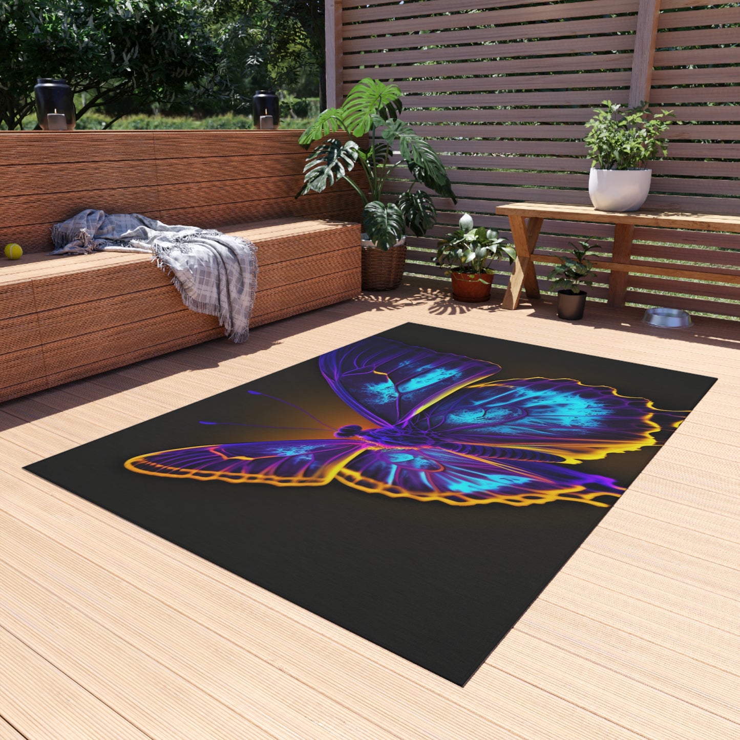 Outdoor Rug  Thermal Butterfly 4