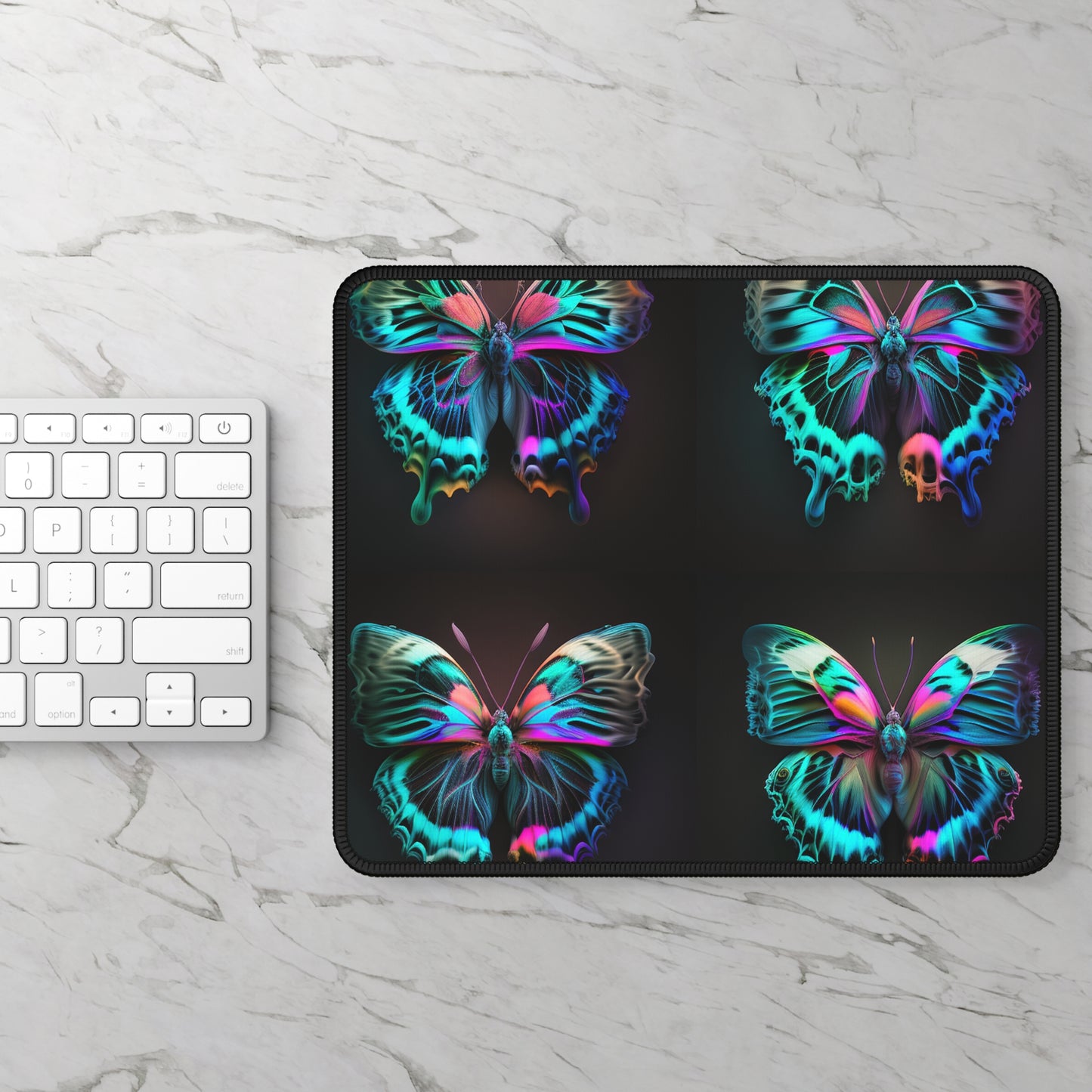 Gaming Mouse Pad  Neon Butterfly Fusion 5