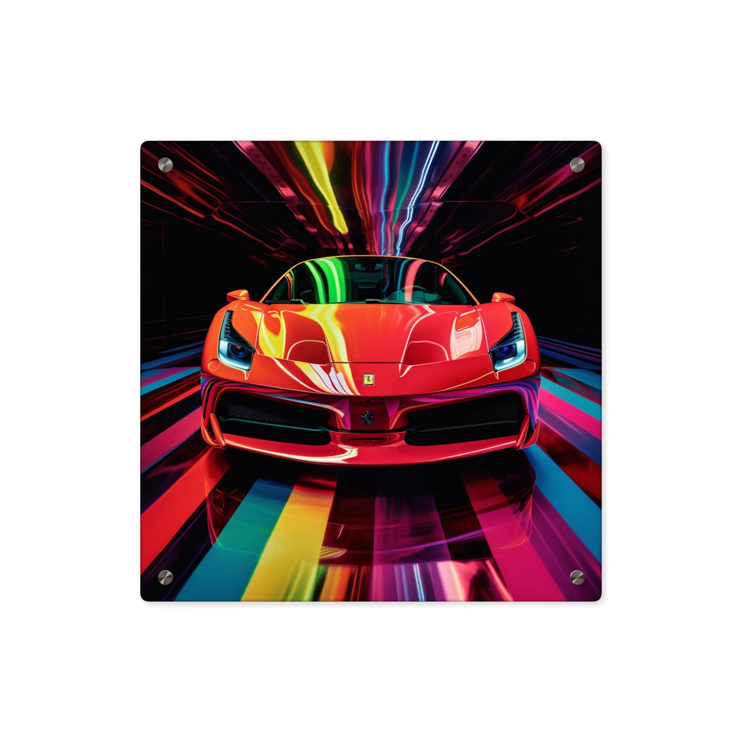 Acrylic Wall Art Panels Ferrari Flair Macro 3