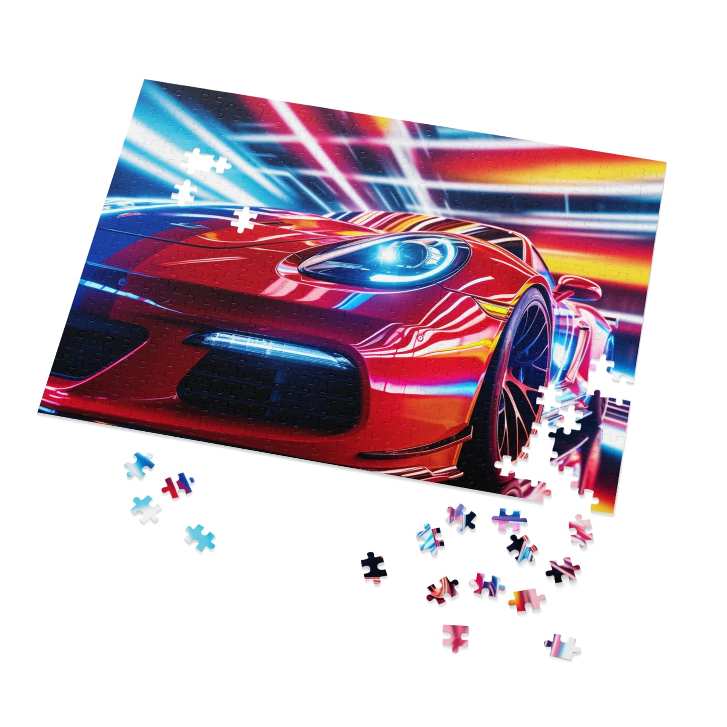 Jigsaw Puzzle (30, 110, 252, 500,1000-Piece) Macro Flag Ferrari 1