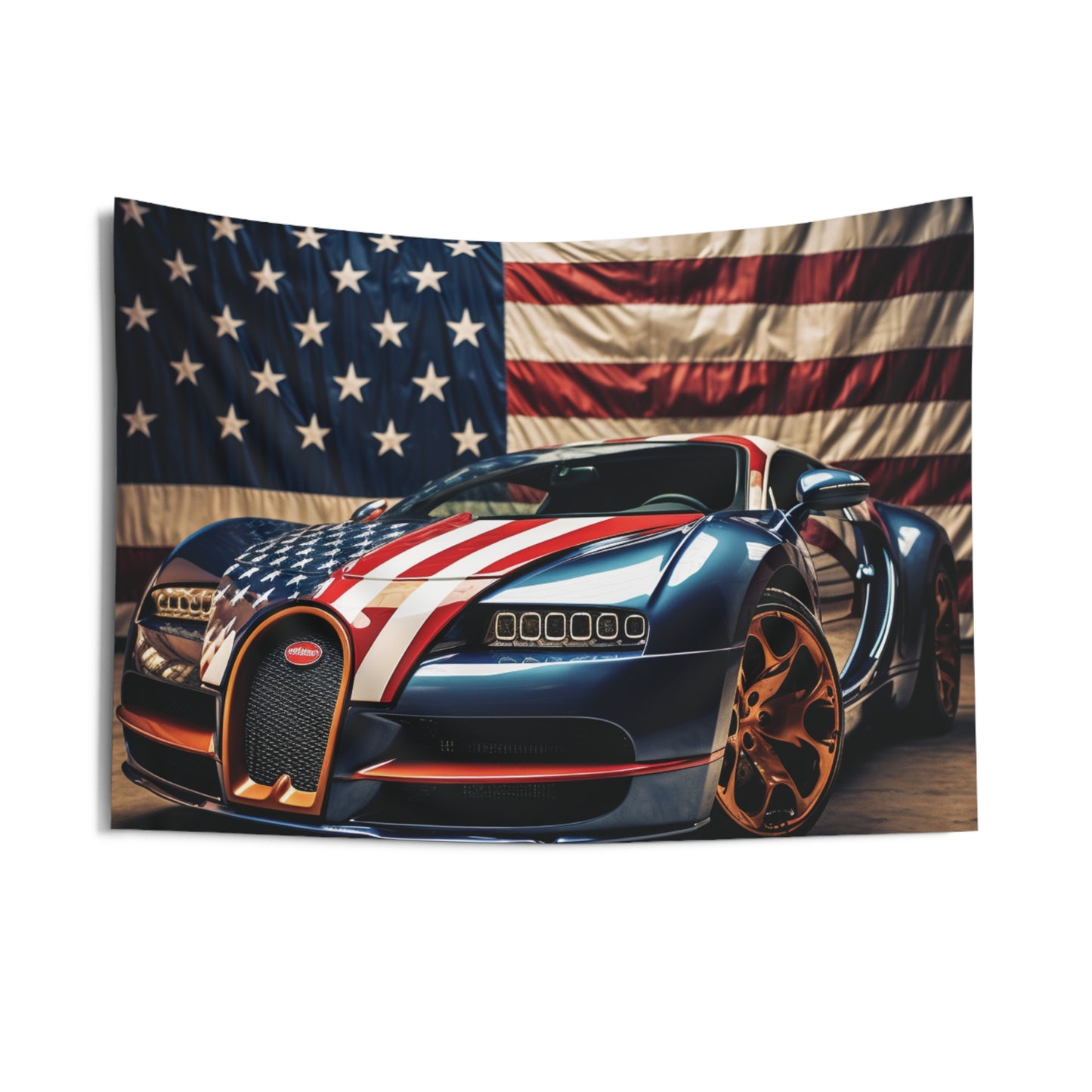 Indoor Wall Tapestries Bugatti Flag American 4