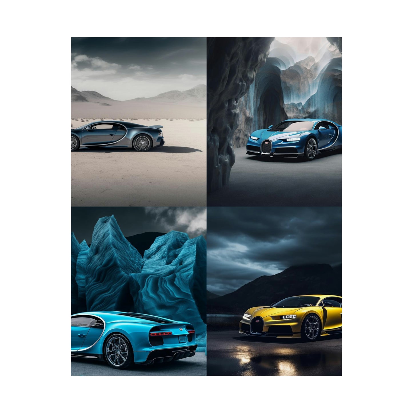 Premium Matte Vertical Posters Bugatti Real Look 5