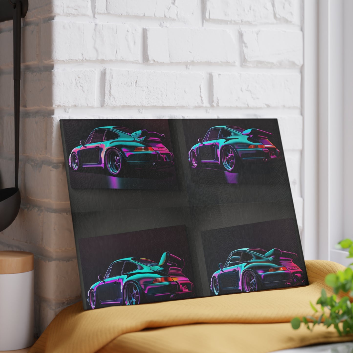 Glass Cutting Board Porsche Purple 5