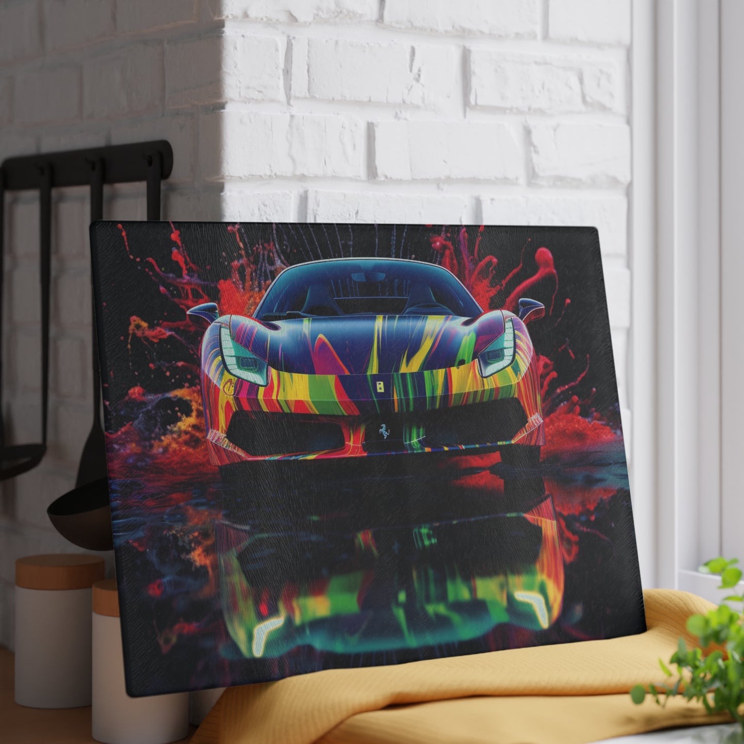 Glass Cutting Board Ferrari Fusion Water 1