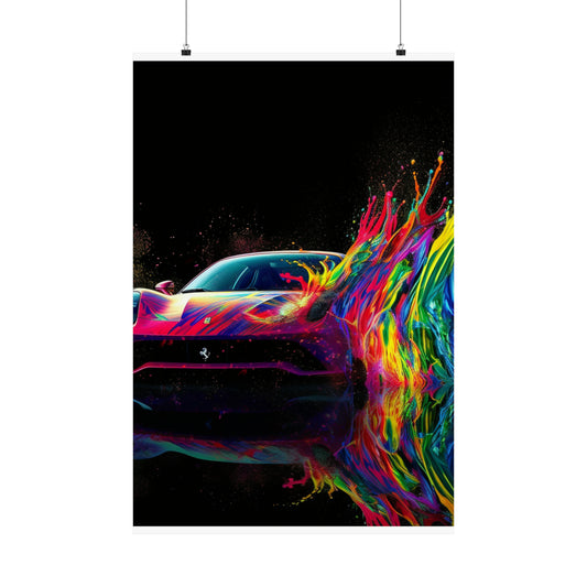 Premium Matte Vertical Posters Ferrari Fusion Water 3