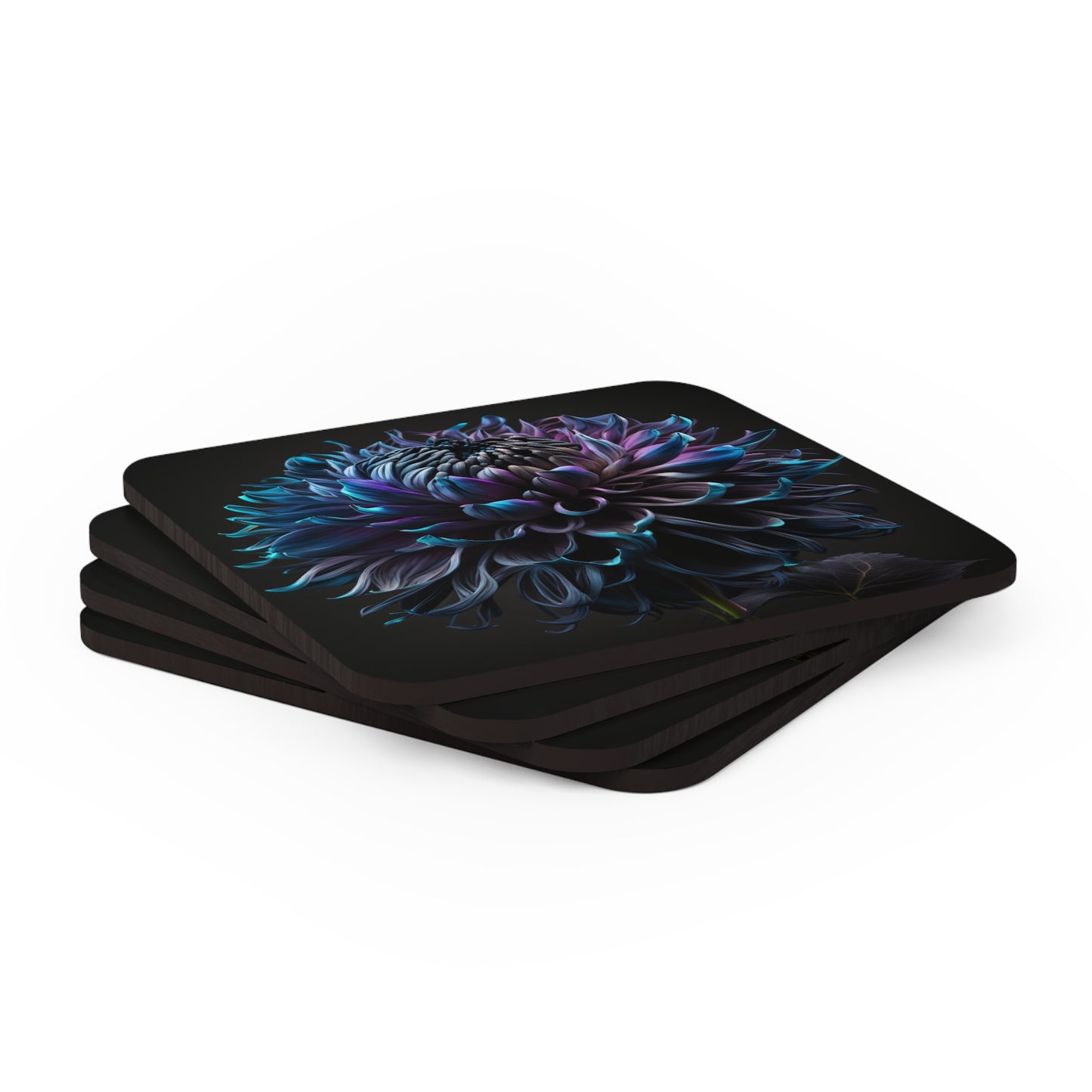 Corkwood Coaster Set Dahlia Purple 3