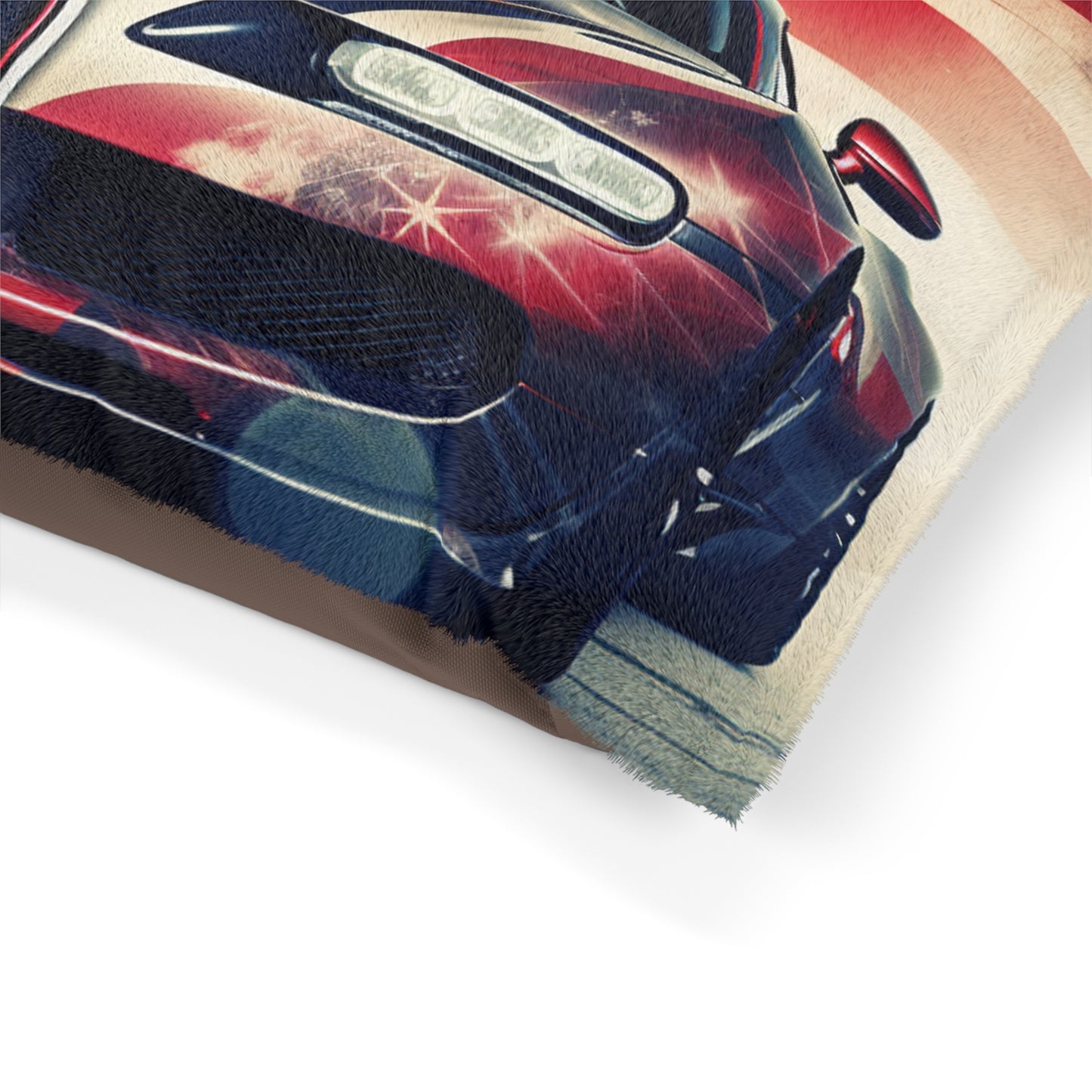 Pet Bed Abstract American Flag Background Bugatti 1