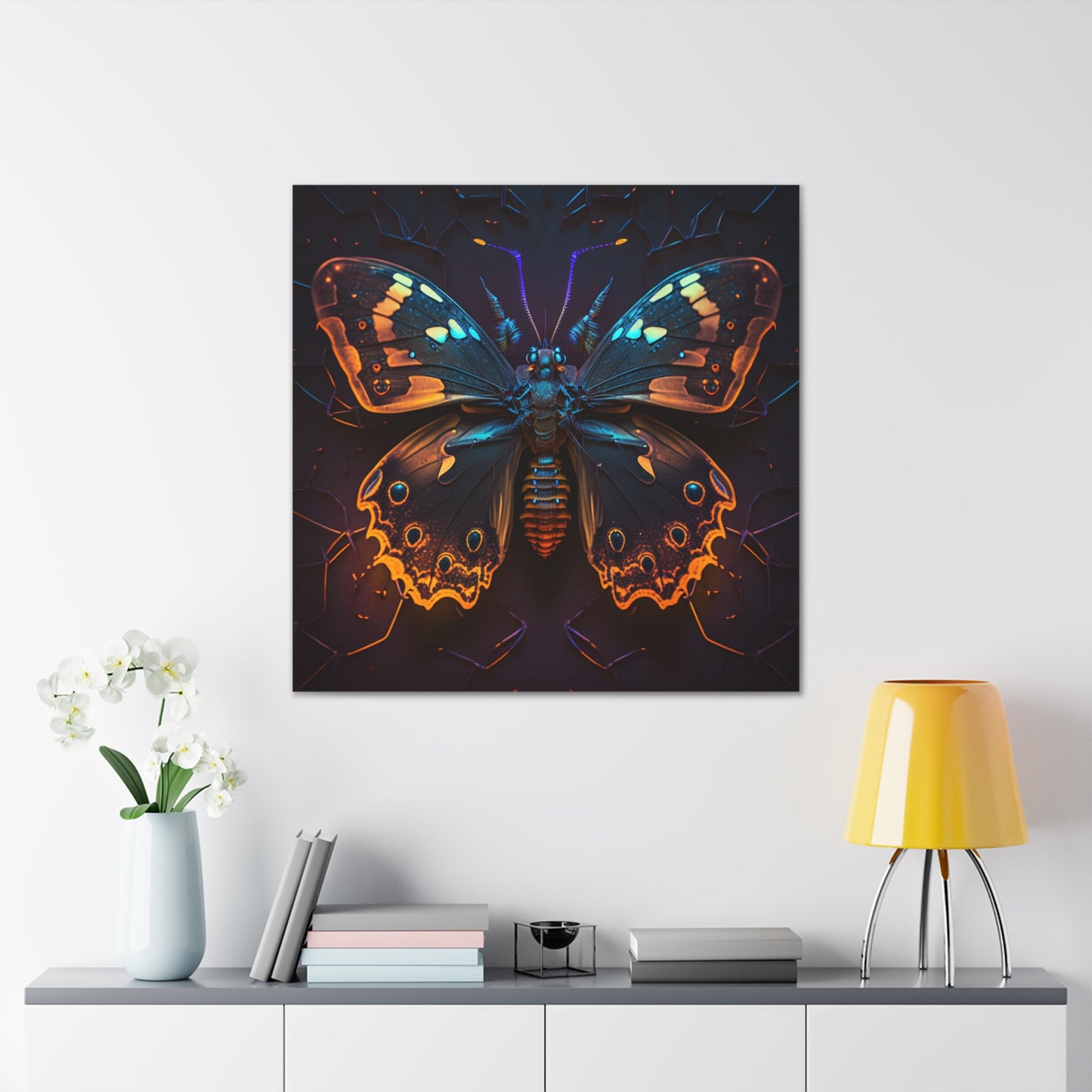 Canvas Gallery Wraps Neon Hue Butterfly 2