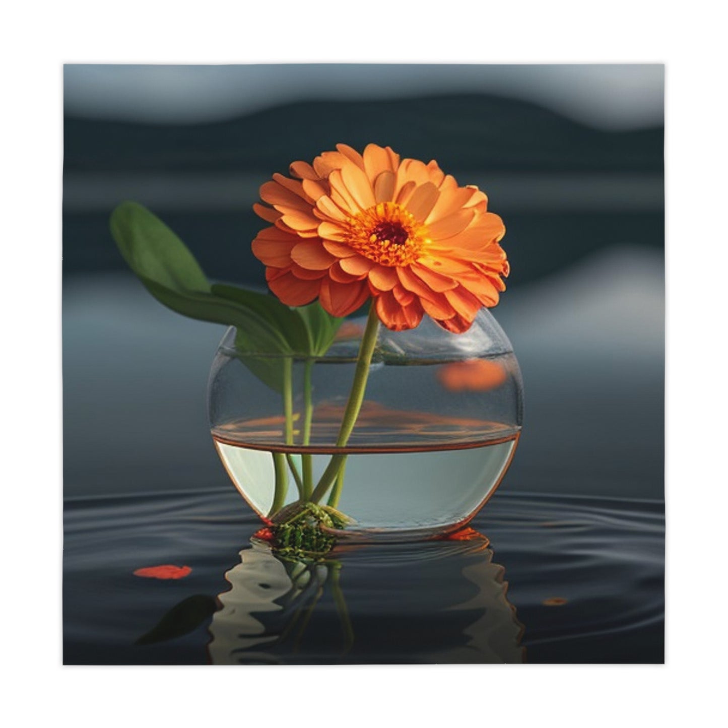 Tablecloth Orange Zinnia 2