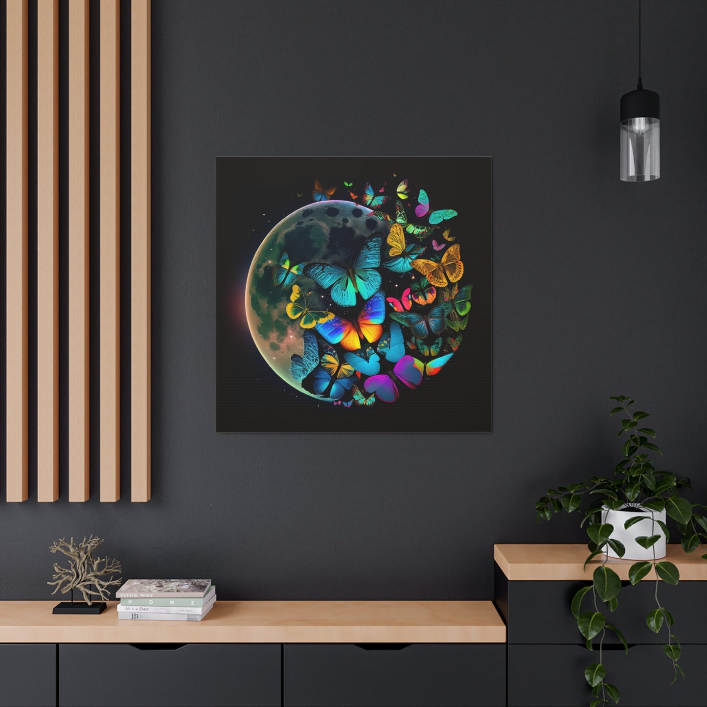 Canvas Gallery Wraps Moon Butterfly 2