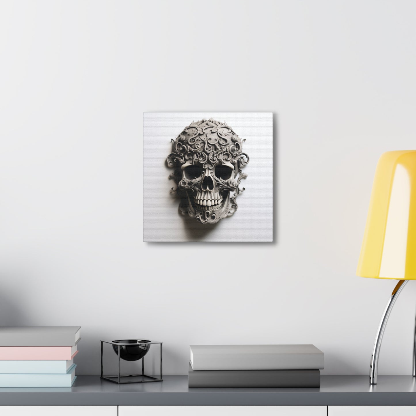 Canvas Gallery Wraps Skull Treble Clef 2