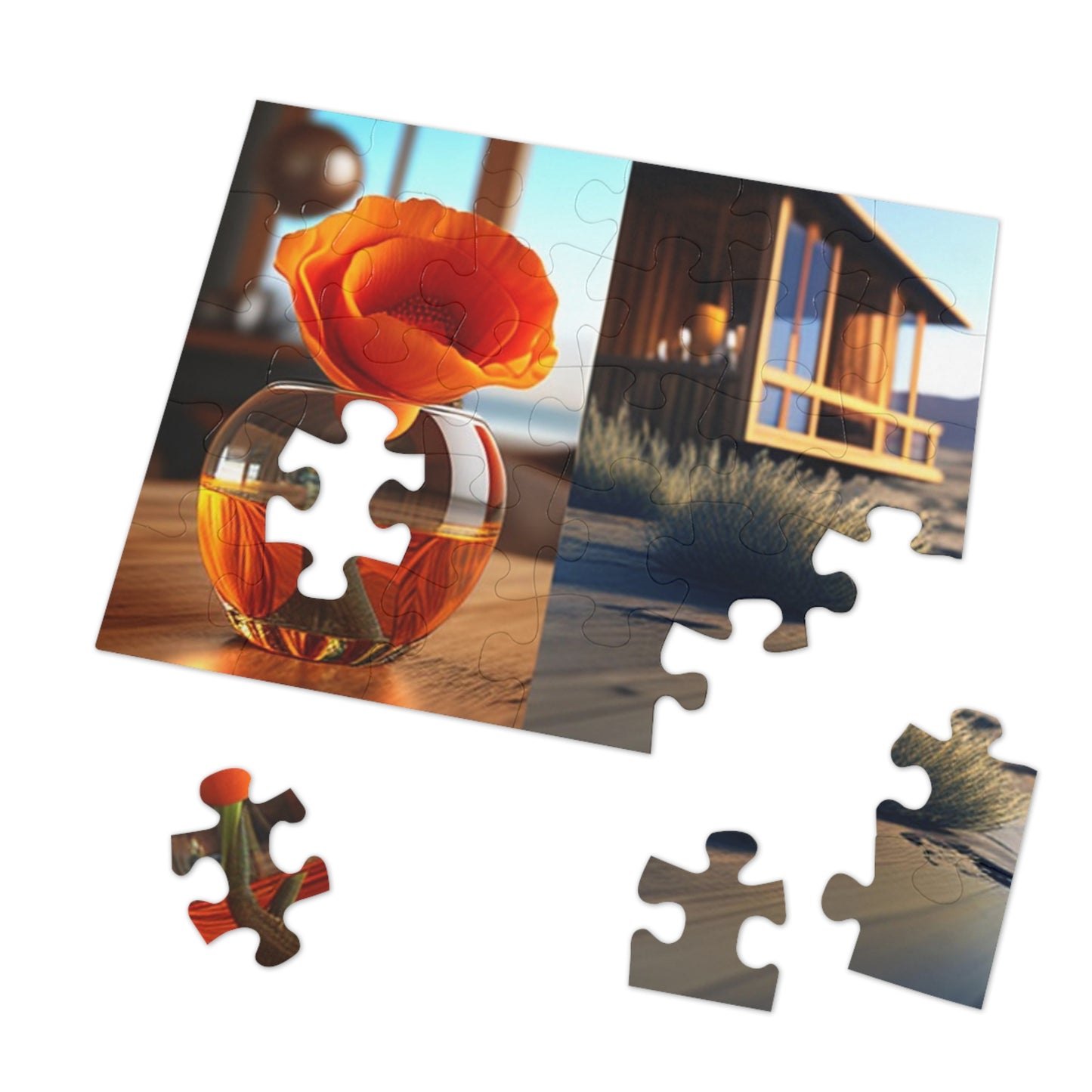 Jigsaw Puzzle (30, 110, 252, 500,1000-Piece) Poppy in a Glass Vase 3