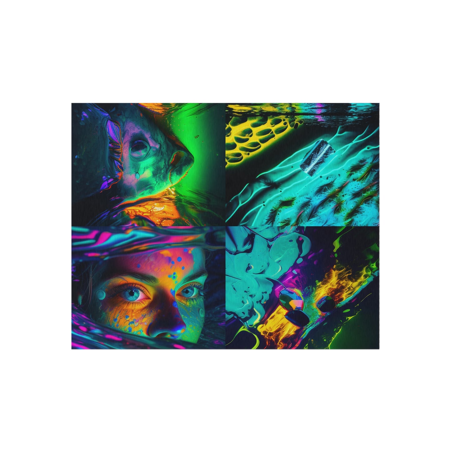 Outdoor Rug  Florescent Glow 5