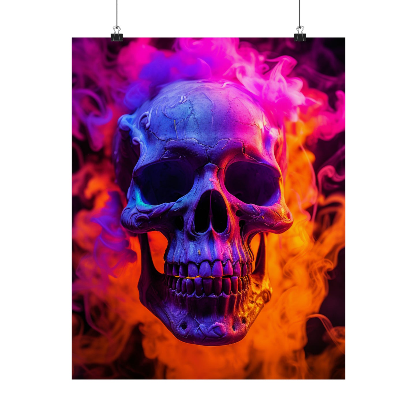 Premium Matte Vertical Posters Macro Skull 4