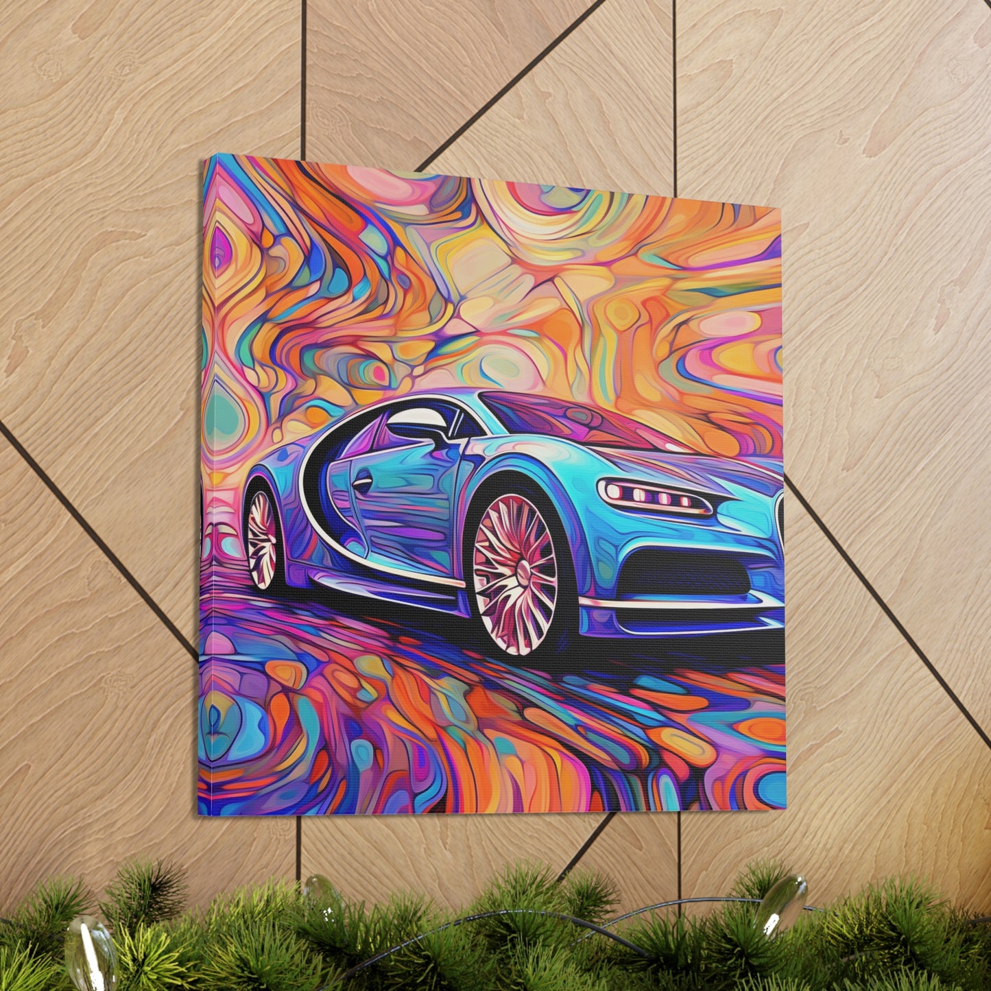 Canvas Gallery Wraps Bugatti Abstract Concept 3