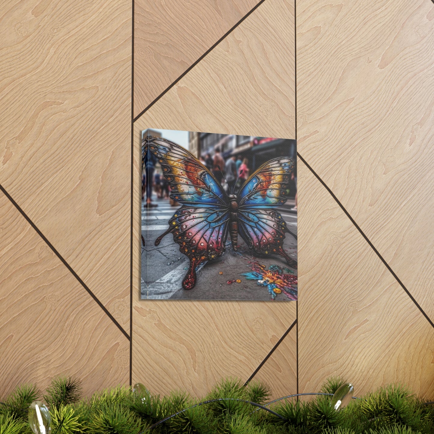 Canvas Gallery Wraps Liquid Street Butterfly 4