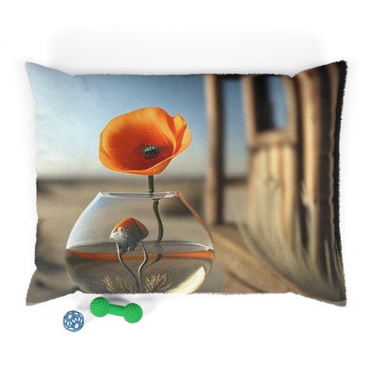 Pet Bed Orange Poppy in a Vase 1
