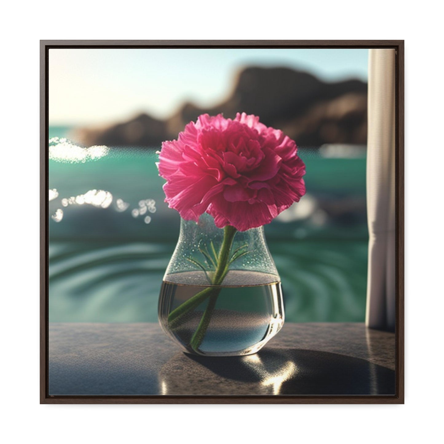 Gallery Canvas Wraps, Square Frame Carnation 4