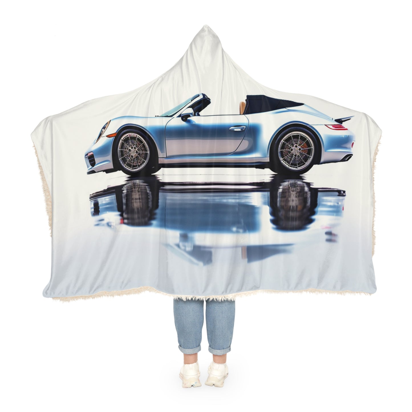 Snuggle Hooded Blanket 911 Speedster on water 1