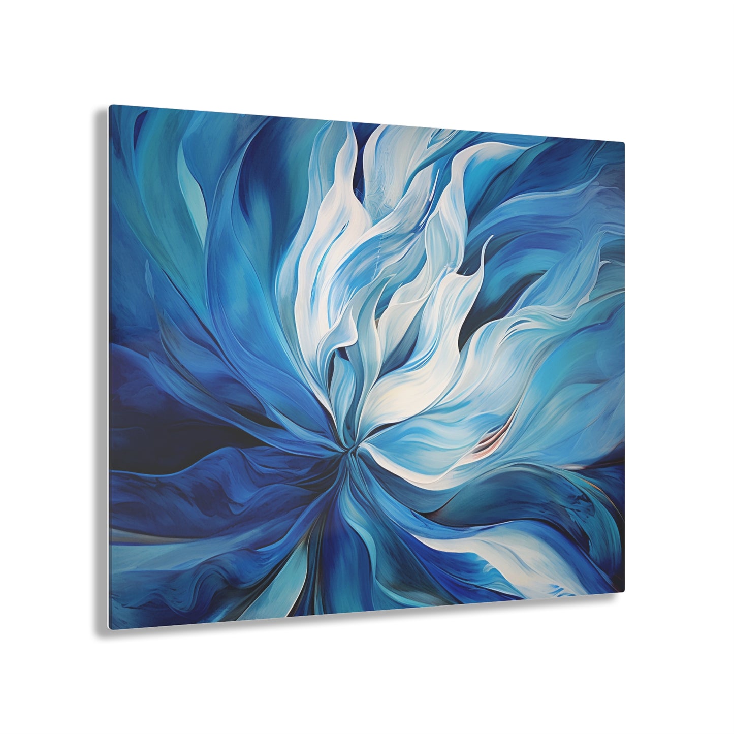 Acrylic Prints Blue Tluip Abstract 1