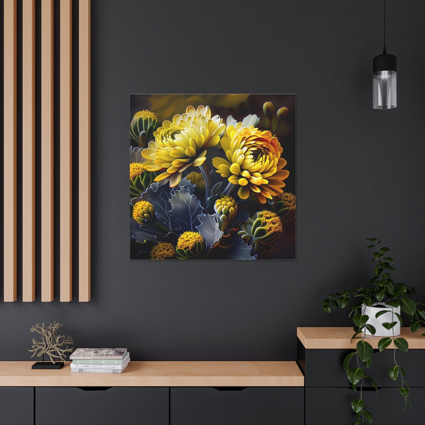 Canvas Gallery Wraps Yellow Hermosas Flores Amarillas 1