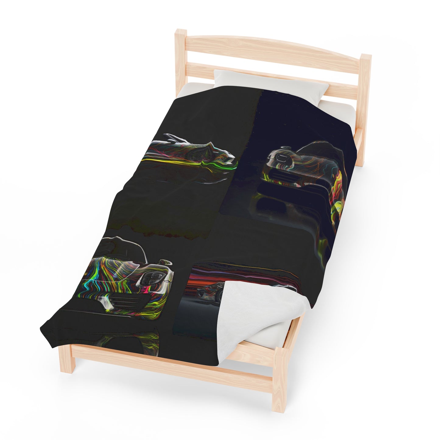 Velveteen Plush Blanket Porsche Line 5