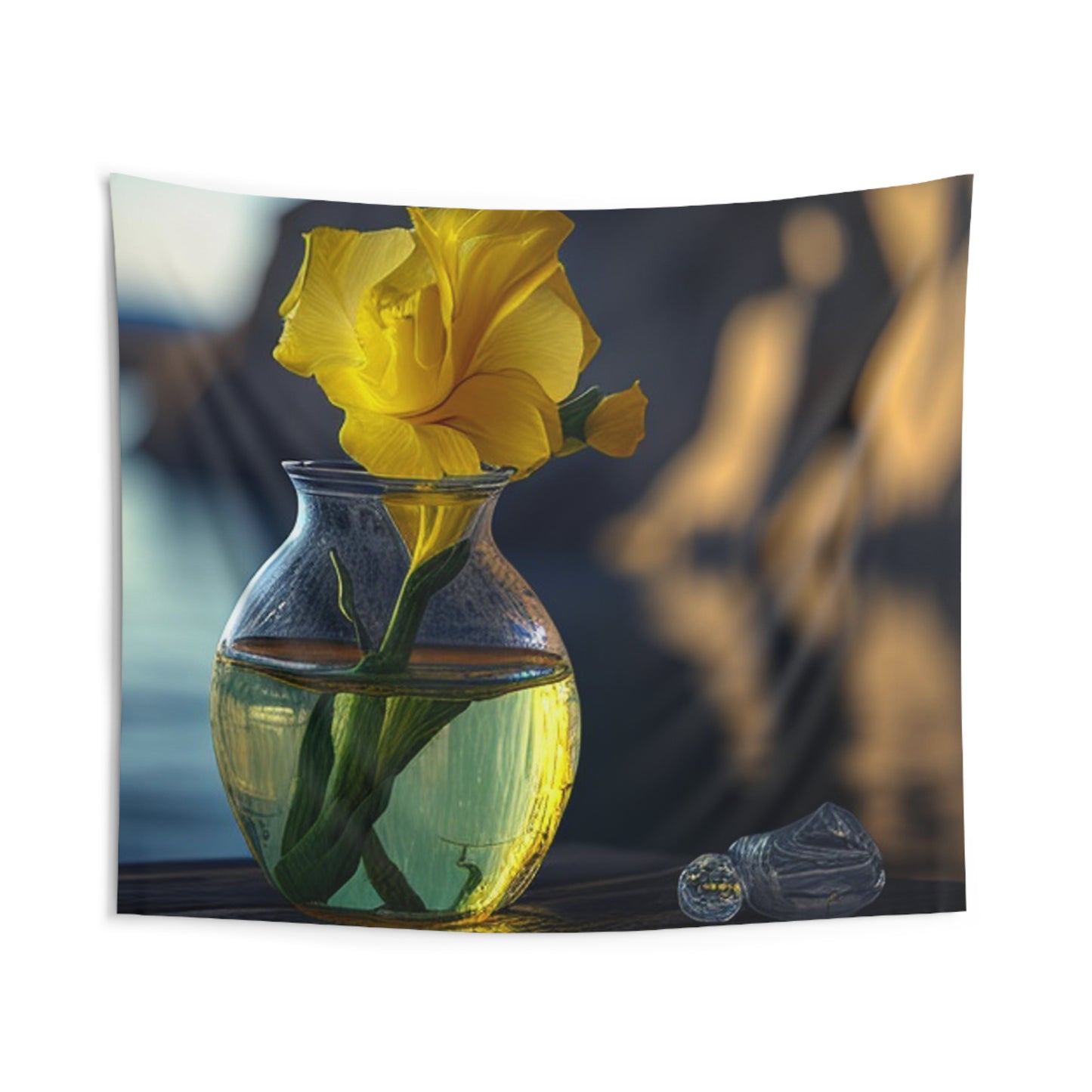 Indoor Wall Tapestries Yellow Gladiolus glass 3