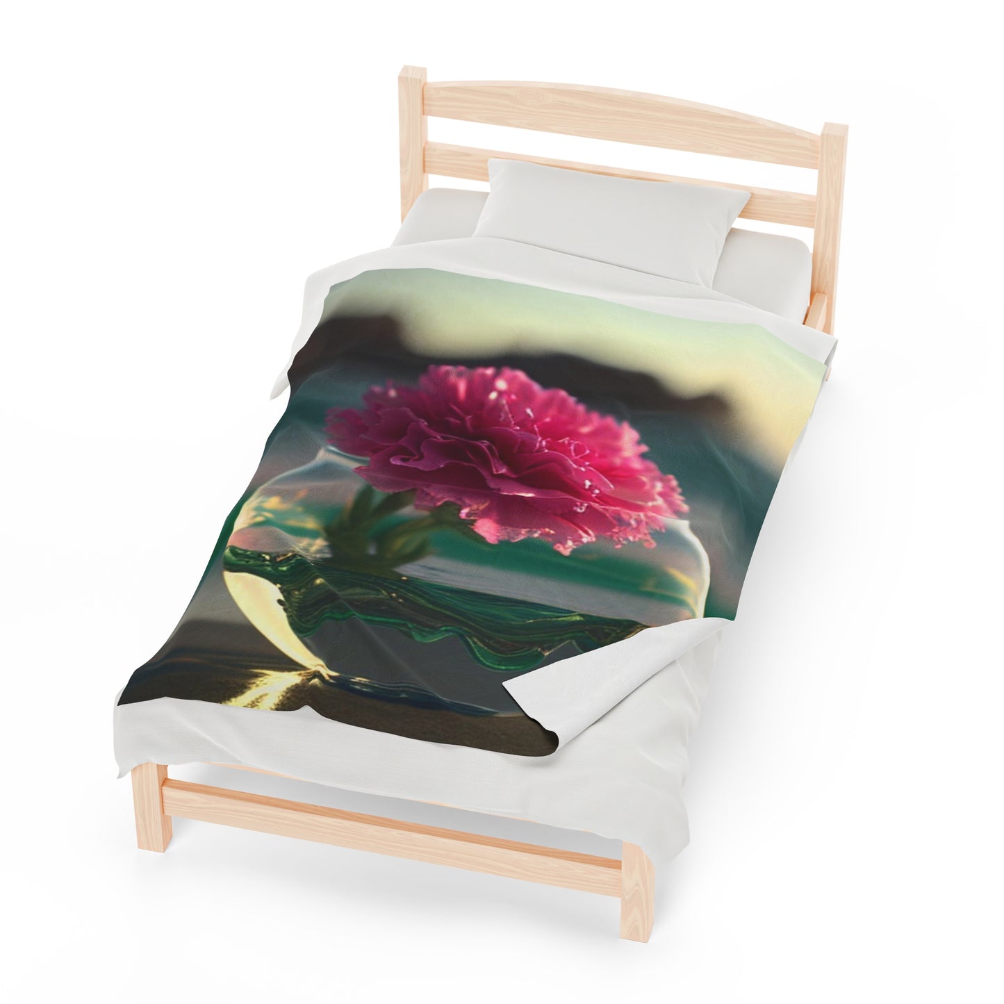 Velveteen Plush Blanket Carnation 3